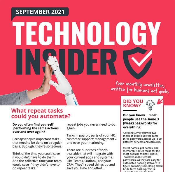 September 2021 Niagara IT Support Technology Insider