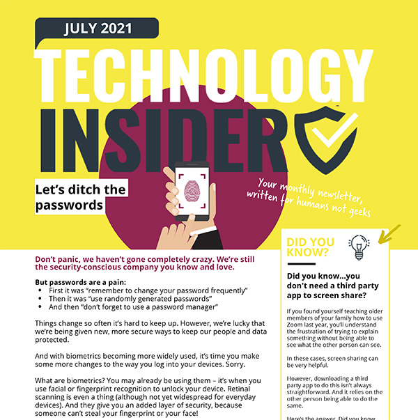 July 2021 Niagara Technology Insider